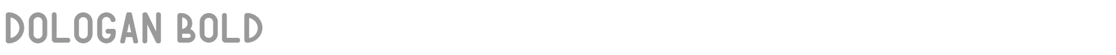 Dologan font preview